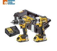 DeWALT DCK266D2 18v XR Brushless Twin Kit DCD796 Combi Drill And DCF887 Impact