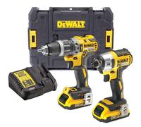 Dewalt Dck266D2T 18V Brushless Dcd796 Combi Drill Dcf887 Impact Driver 2 X 2.0Ah