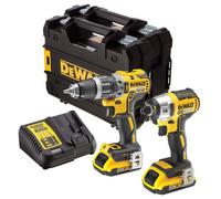 Dewalt Dck266D2T 18V Brushless Dcd796 Combi Drill Dcf887 Impact Driver 2 X 2.0Ah