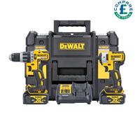DEWALT DCK266M2T 18V XR 2 x 4.0Ah Cordless Brushless Hammer Drill and Impact Driver Twin Kit