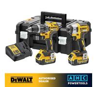 DEWALT DCK266M2T 18V XR 2 x 4.0Ah Cordless Brushless Hammer Drill and Impact Driver Twin Kit