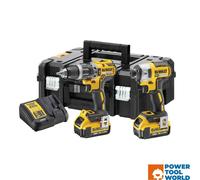 DEWALT DCK266M2T 18V XR 2 x 4.0Ah Cordless Brushless Hammer Drill and Impact Driver Twin Kit