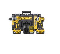 Dewalt Dck266P2 18V Brushless Combi Drill & Impact Driver Twin Pack Kit With Two 5Ah Batteries, Charger & Ds150 Toughsystem Case