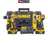 DeWalt DCK266 18v XR Cordless Brushless Combi Drill and Impact Driver 2 x 5ah Li-ion Battery Charger Case