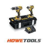 DeWalt DCK266 18v XR Cordless Brushless Combi Drill and Impact Driver 2 x 5ah Li-ion Battery Charger Case