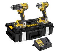 DeWalt DCK266 18v XR Cordless Brushless Combi Drill and Impact Driver 2 x 5ah Li-ion Battery Charger Case