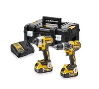 DeWalt DCK266 18v XR Cordless Brushless Combi Drill and Impact Driver 2 x 5ah Li-ion Battery Charger Case
