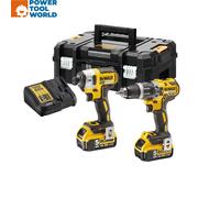 DeWalt DCK266P2T Brushless 18v Combi Drill & Impact Driver Inc 2x 5.0Ah Batts...