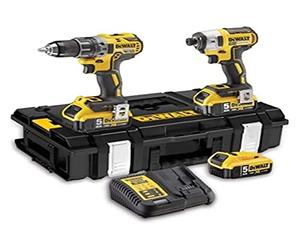 DeWalt DCK266P3-QW DCD796 Impact Drill DCF887 Impact Wrench 18 V, 3 x 5 Ah