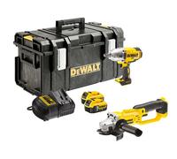 DeWALT DCK269P2 18V Impact Wrench & Grinder Kit 2x 5ah Batts