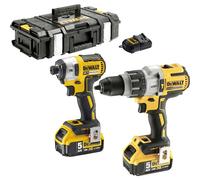 DeWalt DCK276P2-GB Brushless Twin Pack 18 Volt 2 x 5.0Ah Li-Ion