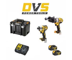 DeWalt DCK276M2T 18V Brushless Hammer Drill and Impact Driver Kit with 2 x 4.0Ah