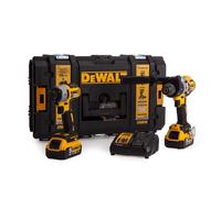 DEWALT DCK276P2 Impact Driver & Combi Drill with 2x5.0Ah Batteries