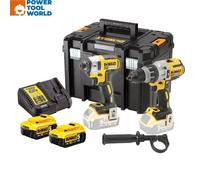DeWalt DCK276P2T Brushless 18v Combi Drill & Impact Driver Twin Kit inc 2x 5A...