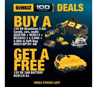 Dewalt Dck318P1D1 3Pc 12V Xr Brushless Kit Hammer Drill Multi Tool Saw +Batterys