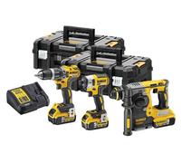DEWALT DCK368P3T Triple Kit, 18 V, Yellow, 27 x 32 x 15