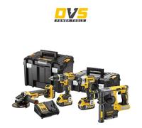 DeWALT DCK422P3T 18V XR Brushless Combo Kit - 4pcs. with 3x 5.0Ah Batts, Charger