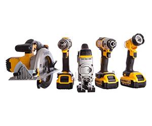 DeWalt DCK550M3T-GB 18V 5-Piece Lithium Ion Cordless Power Tool Set with 3 x 4Ah Batteries