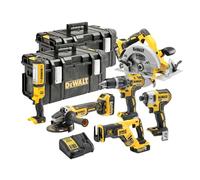 DeWalt DCK623P3 18v XR Cordless Brushless 6 Piece Power Tool Kit 3 x 5ah Li-ion Charger Case