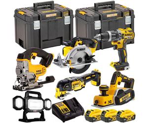 Dewalt DCK665P3T 18V XR 6 Piece Tool Kit 3 x 5.0Ah Battery Charger & Toughsystem