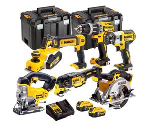 Dewalt DCK665P3T1 18V XR 7 Piece Power Tool Kit With 2 x 5.0Ah Battery & Charger