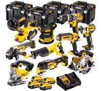 Dewalt DCK665P3T13 18V XR 10 Piece Power Tool Kit 4 x 5.0Ah Battery Charger Case