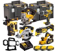 Dewalt DCK665P3T9 18V XR 7 Piece Combo Tool Kit With 3 x 5.0Ah Battery & Charger
