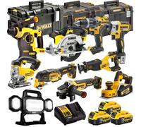 Dewalt DCKT4T10P12 18V 10 Piece Power Tool Kit 3 x 5Ah Battery & Toughsystem Box