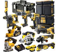 Dewalt DCKT4T10P6 18V 10 Piece Power Tool Kit 3 x 5Ah Battery & Toughsystem Box