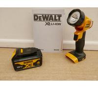 DeWalt DCL040 18v LED Swivel Worklight pocket Torch + DCB182 4 AH BATTERY