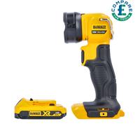 DeWalt DCL040 18V li-ion XR Cordless LED Pivot Torch With 1 x 2.0Ah Battery [EEK: N/A]