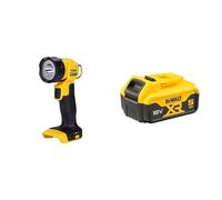 Dewalt DCL040-XJ 18V XR Lithium-Ion Body Only Cordless Torch, Black/Yellow, 15.0 cm*32.0 cm*22.0 cm Battery