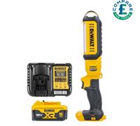 DeWalt DCL050 18V li-ion XR Handheld LED Light With 1 x 5.0Ah Battery & Charger [EEK: N/A]
