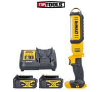 DeWalt DCL050 18V li-ion XR Handheld LED Light With 2 x 4Ah Batteries & Charger [EEK: N/A]