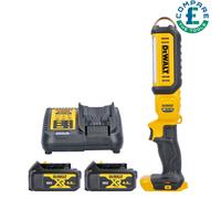 DeWalt DCL050 18V li-ion XR Handheld LED Light With 2 x 4Ah Batteries & Charger [EEK: N/A]
