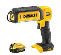 Dewalt DCL050N 18V Handheld LED Work Light Torch with 1 x 4.0Ah Battery - Variable Light Settings, 250-500 Lumen Output, Up to 10 Hours Runtime, Power Tools Combo Kits
