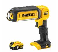 Dewalt DCL050N 18V XR Handheld LED Work Light Torch with 1 x 5.0 Ah Battery