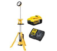 Dewalt Dcl079 18V Xr Cordless Led Light Tripod Site Light + 5.0Ah Battery By Buyaparcel
