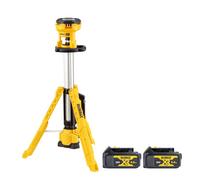 Dewalt Dcl079 18V Xr Led Cordless Tripod Work Light With 2 X 4Ah Batteries