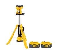 Dewalt Dcl079 18V Xr Led Cordless Tripod Work Light With 2 X 5Ah Batteries