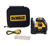 DeWalt DCLE14201RB Rechargeable USB Cross Line Laser Red Beam