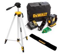 Dewalt Dcle34021D1 Xr Compact Cross Line Green Laser 18V 1X2.0Ah + De0881 Tripod