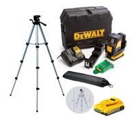 Dewalt DCLE34021D2 XR Compact Cross Line Green Laser 18V 2x2.0Ah Li-ion + Tripod