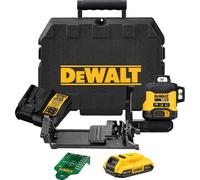 DeWalt DCLE34031 18v Cordless Self Levelling Cross Line GREEN Laser Level 1 x 2ah Li-ion Battery Charger Case