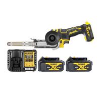 Dewalt Dcm200 18V Xr Cordless Brushless 13mm Belt File Sander With 2 X 4Ah Batteries & Charger