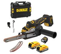 DeWalt DCM200E2T-GB 18V XR Cordless Brushless Band File with 2 x 1.7Ah Powerstack Batteries, Charger & Case