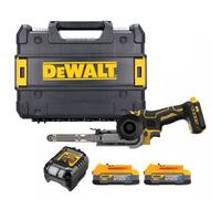 DeWalt DCM200E2T-GB 18V XR Cordless Brushless Band File with 2 x 1.7Ah Powerstack Batteries, Charger & Case