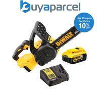 Dewalt DCM565P1-GB 18V XR Brushless 30cm Chainsaw 1 x 5Ah Battery and Charger - N/A