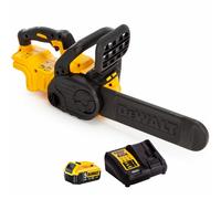 Dewalt DCM565P1-GB 18V XR Brushless 30cm Chainsaw 1 x 5Ah Battery and Charger - N/A