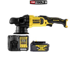 DeWalt DCM848N 18V XR Dual Action Polisher 125mm With 1 x 4ah Battery & Charger
